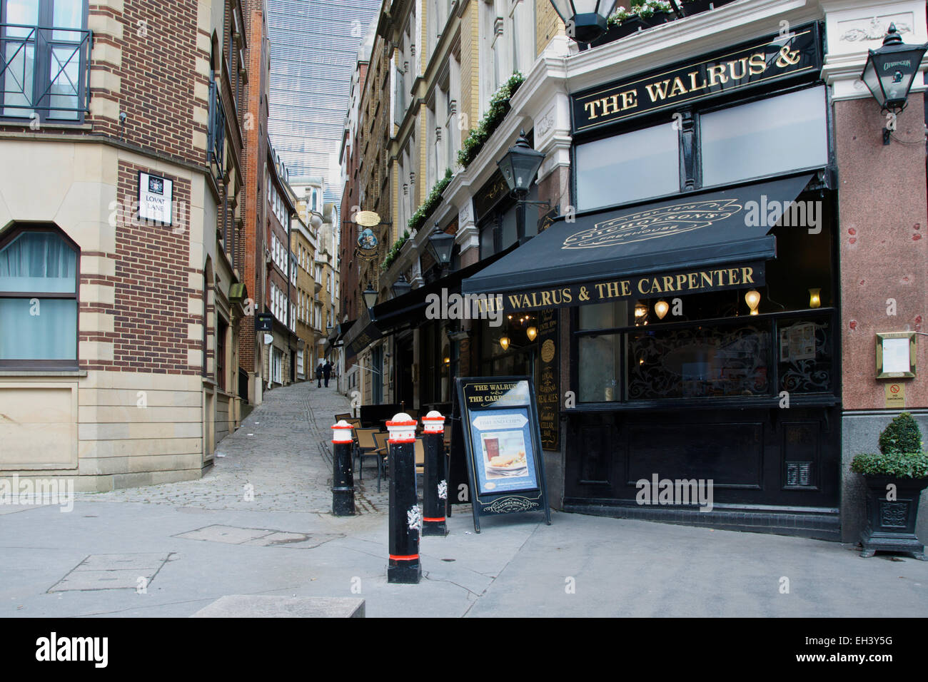 A traditional London Public House, The Walrus and the Carpenter on the
