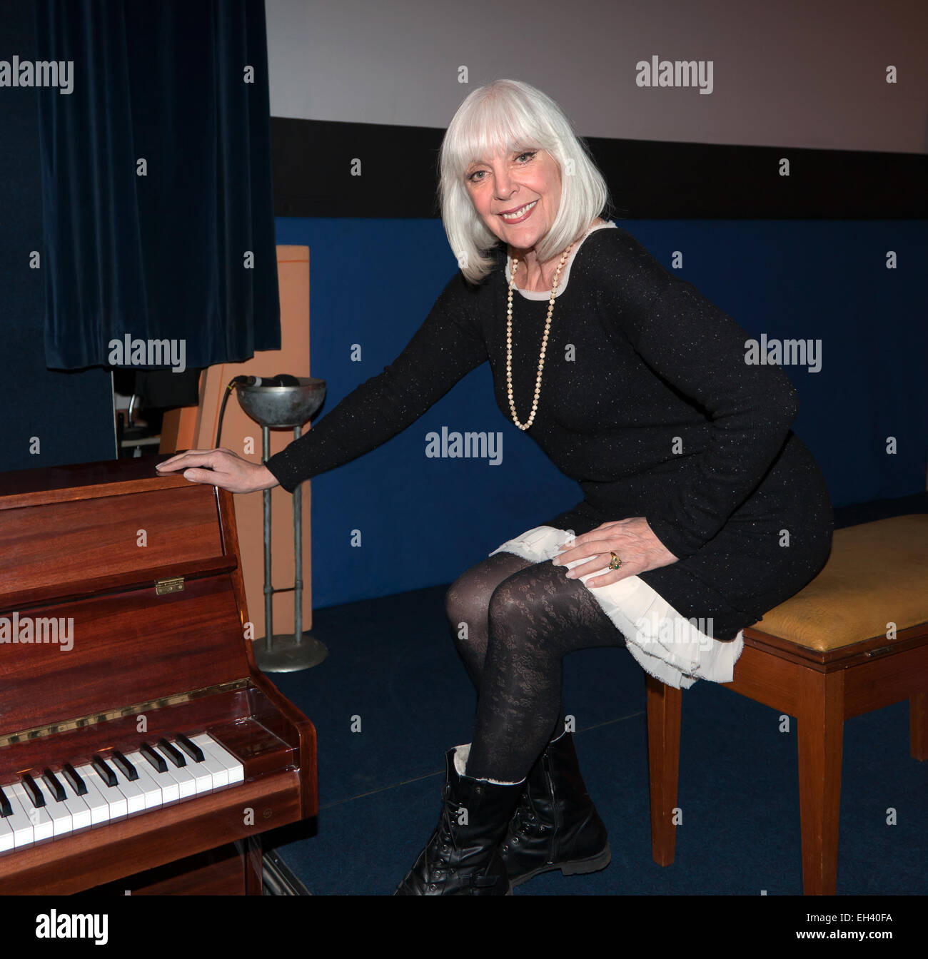 Promotional photograph of  the British actress and  dancer, Aimi MacDonald, taken at The Cinema Museum,  Kennington. Stock Photo