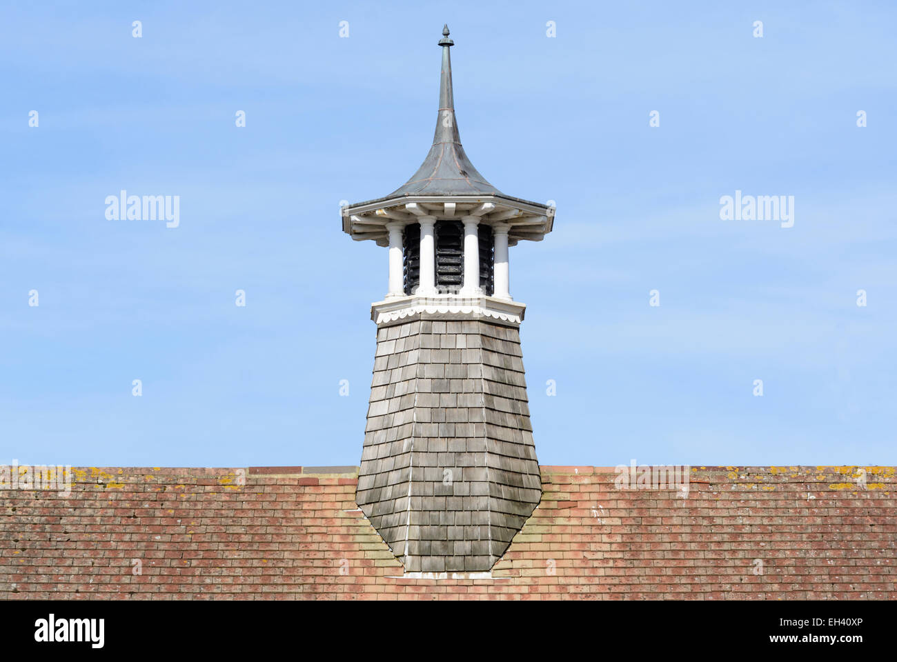 Cupola on the roof of an Edwardian building. Stock Photo