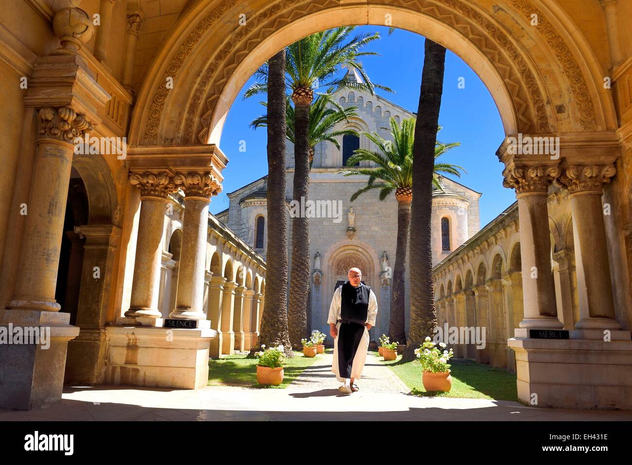 France, Alpes Maritimes, Lerins Islands, Saint Honorat island, Abbey of