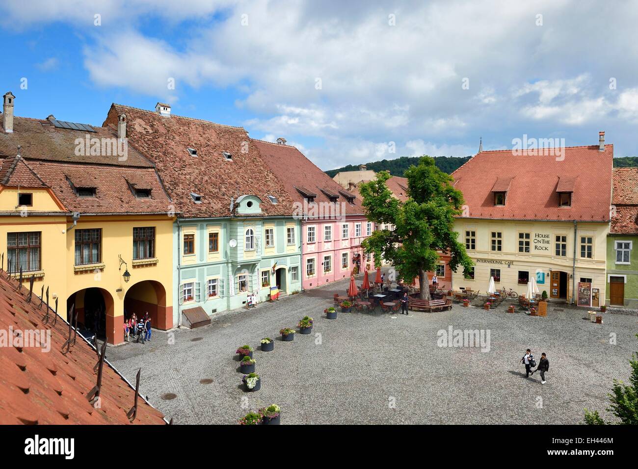 Romania, Transylvania, Sighisoara, one of the seven saxon fortified