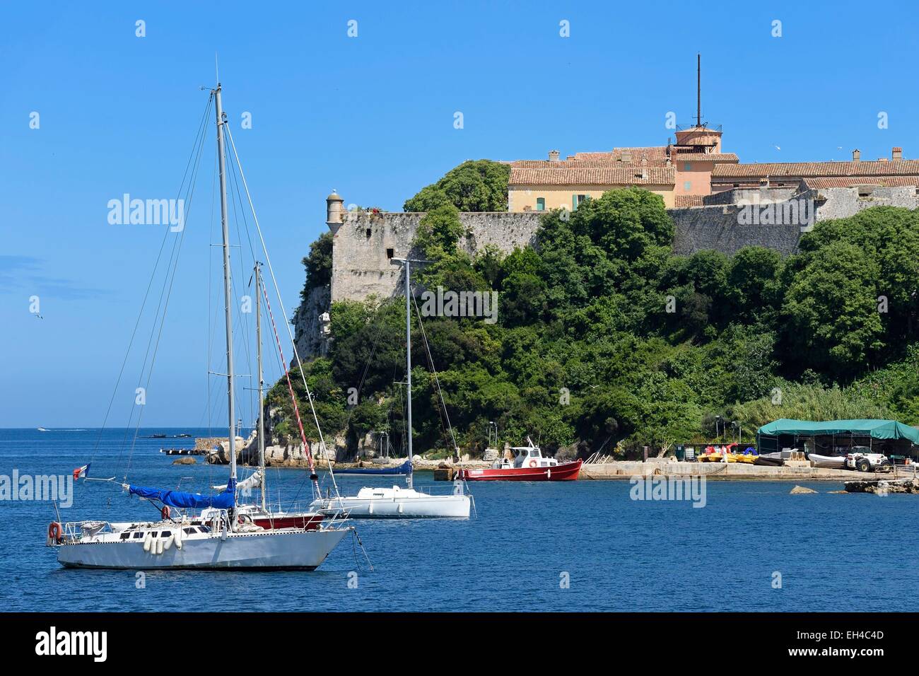 France, Alpes Maritimes, Lerins Islands, Sainte-Marguerite island, the Fort Royal fortified by Vauban Stock Photo