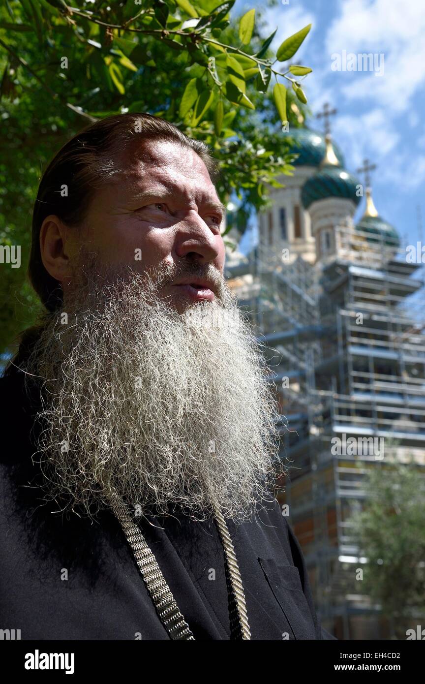France, Alpes Maritimes, Nice, the archimandrite Alexander (Elisov ...