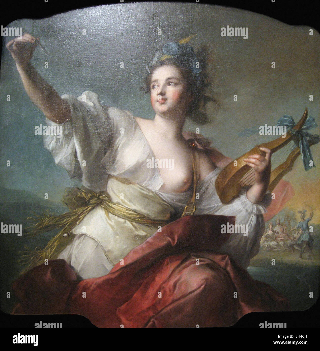 Jean-Marc Nattier  Terpsichore, Muse of Music and Dance Stock Photo
