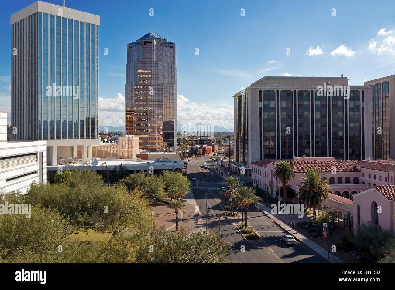 Looking downtown, Tucson, Arizona Stock Photo Alamy