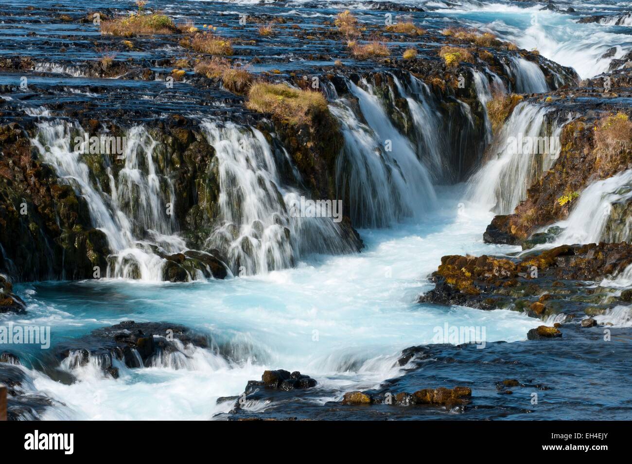Iceland, Sudurland, Bruarfoss fall Stock Photo
