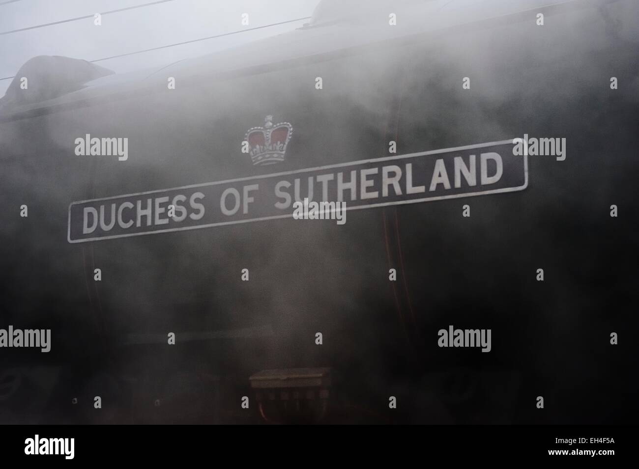 Steam Engine Name Plate Stock Photo Alamy