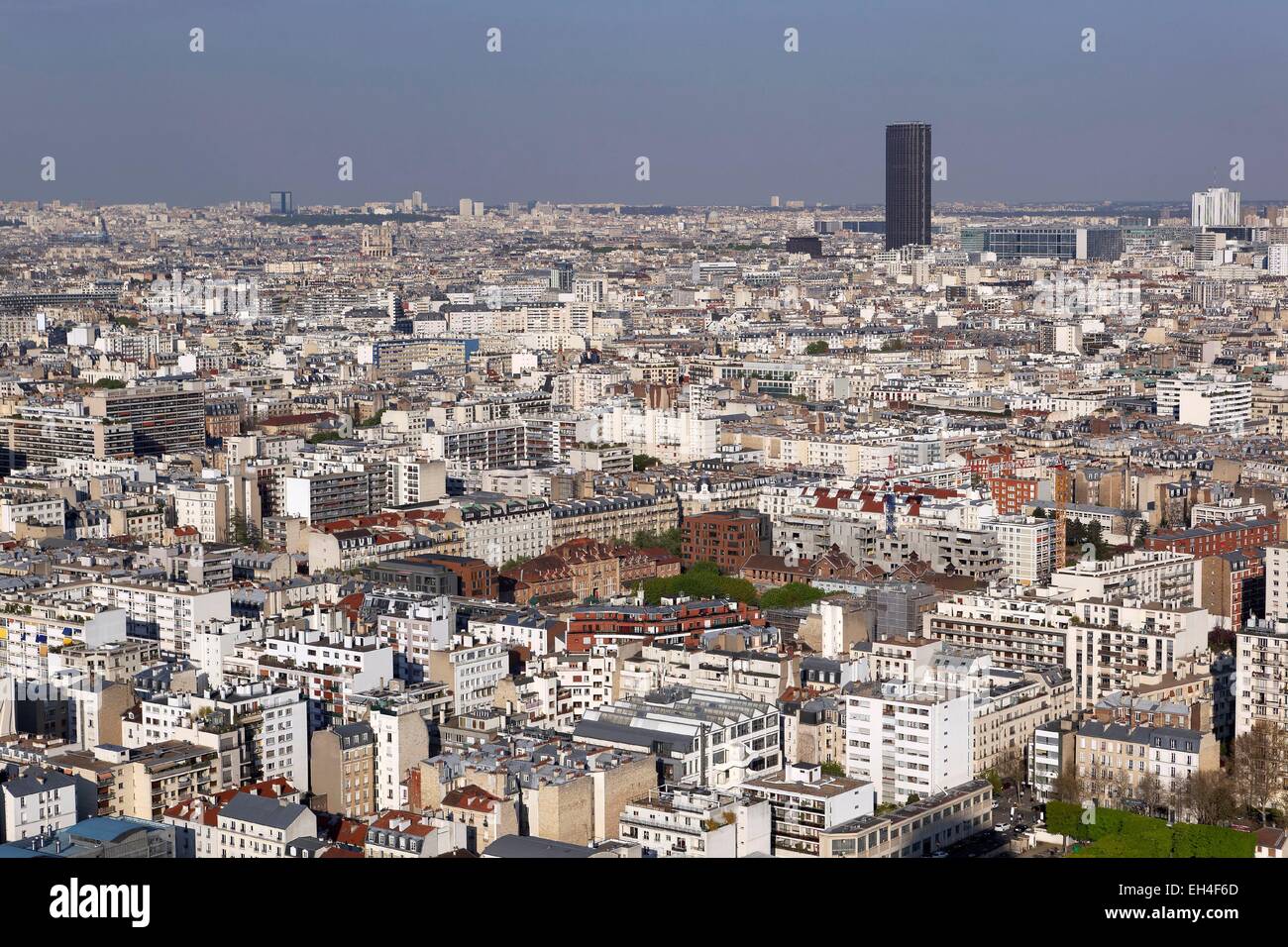 Paris Southern Inner Rim France, Paris, southern Paris view from the observation balloon of ...