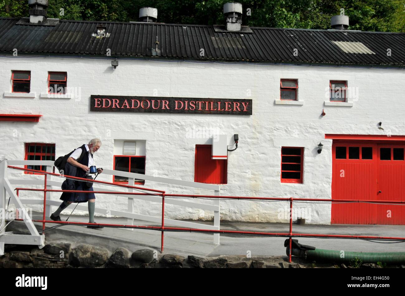 United Kingdom, Scotland, Pitlochry, Edradour distillery founded in 1825, the smallest distillery in Scotland Stock Photo