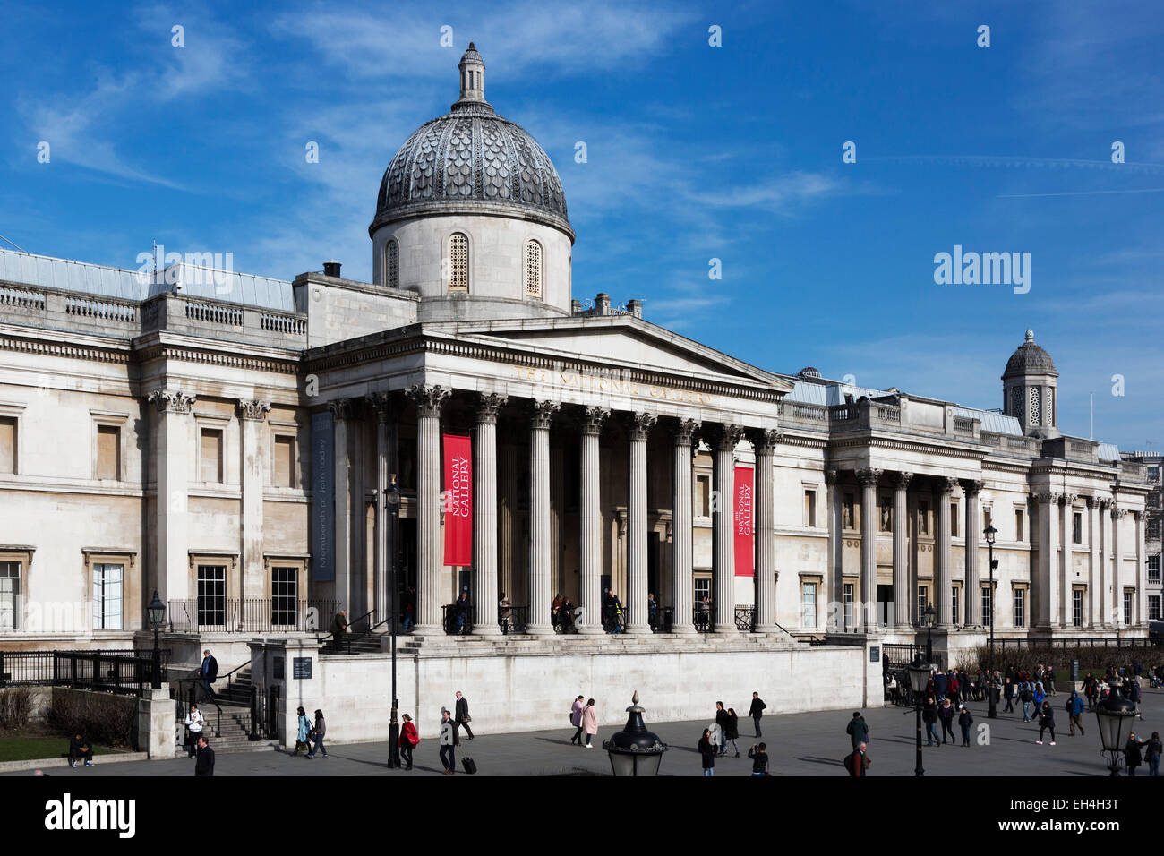 The National Gallery in Trafalgar Square, London, England, United Kingdom Stock Photo