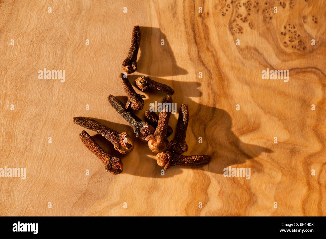 Brown dried cloves spice of flower buds Stock Photo Alamy