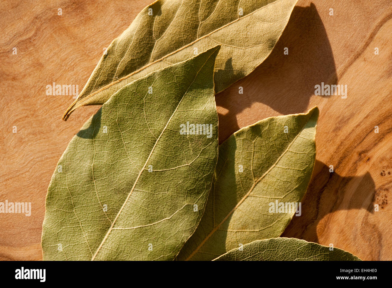 Dried bay leaves spice aromatic portion Stock Photo Alamy