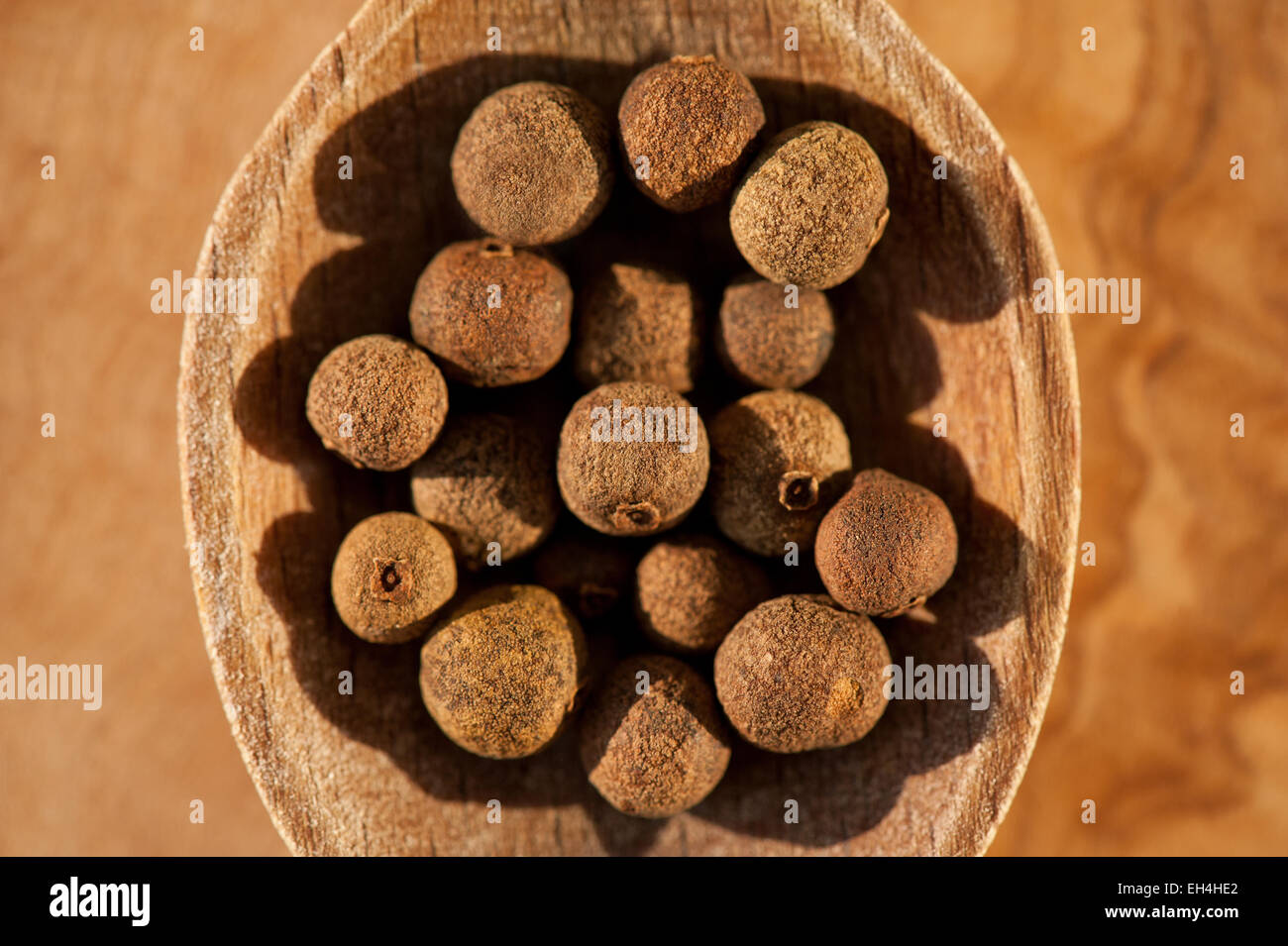 Brown whole allspice dry fruits portion Stock Photo Alamy