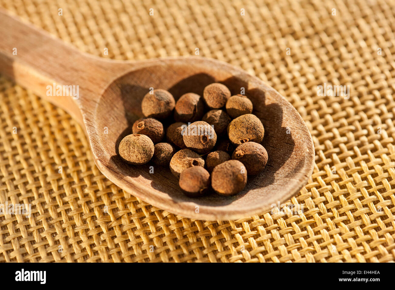 Brown whole allspice dry berries portion Stock Photo Alamy