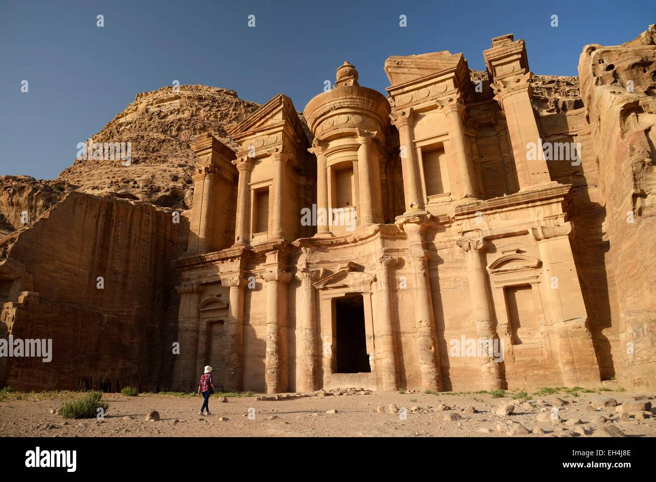 Jordan, Nabataean archeological site of Petra, listed as World Heritage by  UNESCO, the famous and elaborately
