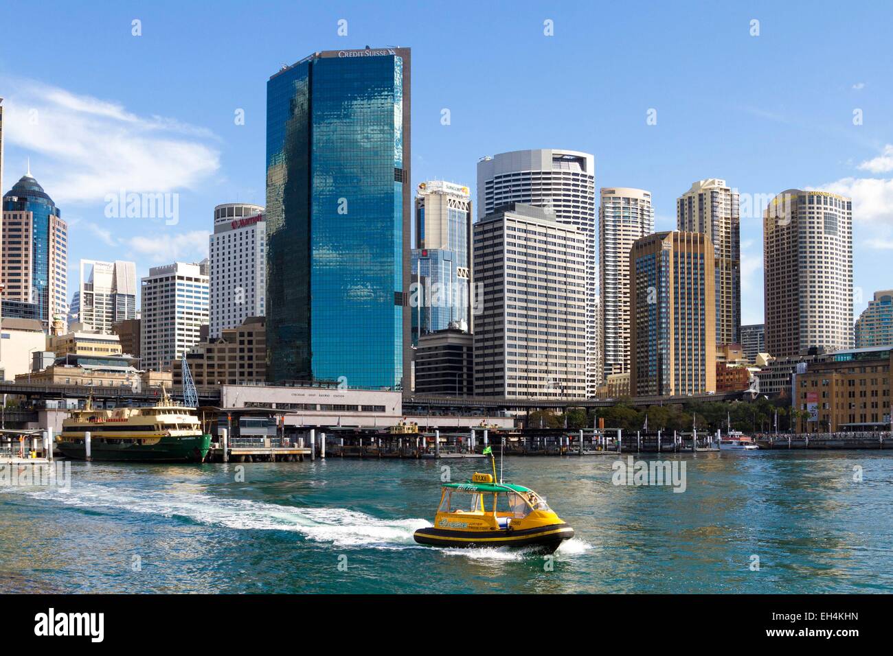 Australia, New South Wales, Sydney, Central Business District, taxi boat from Circular Quay Stock Photo