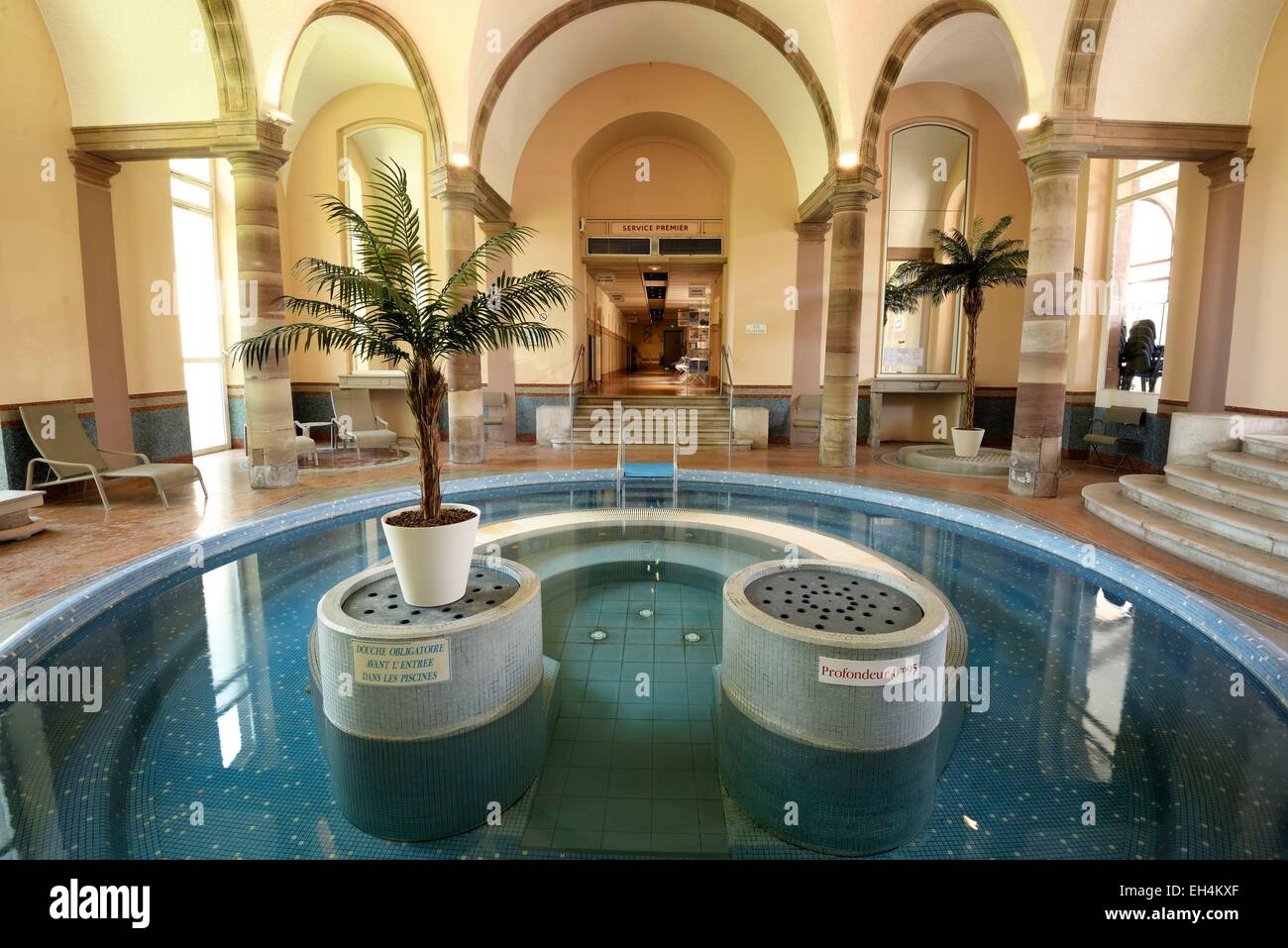 France Haute Saone Luxeuil Les Bains Thermal Establishment Pool