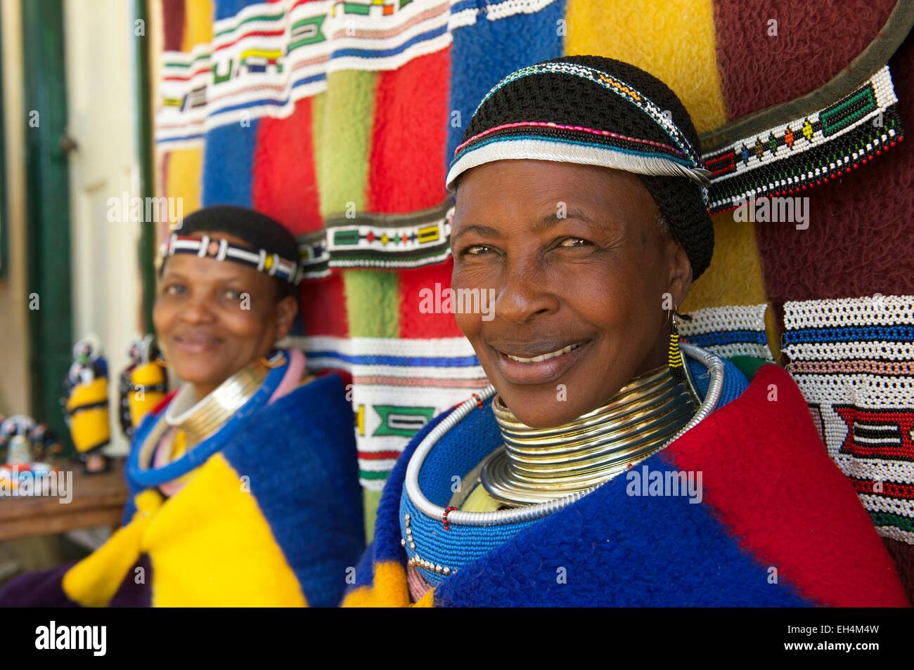 South Africa, Mpumalanga, Ndebele woman Stock Photo