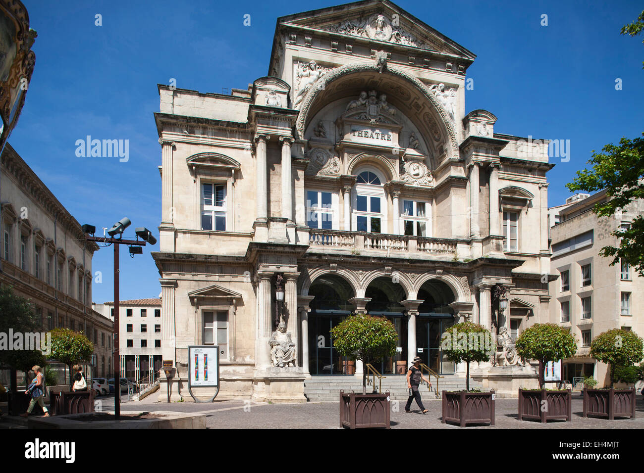opera theater, place de horloge, avignon, provence, france, europe Stock Photo
