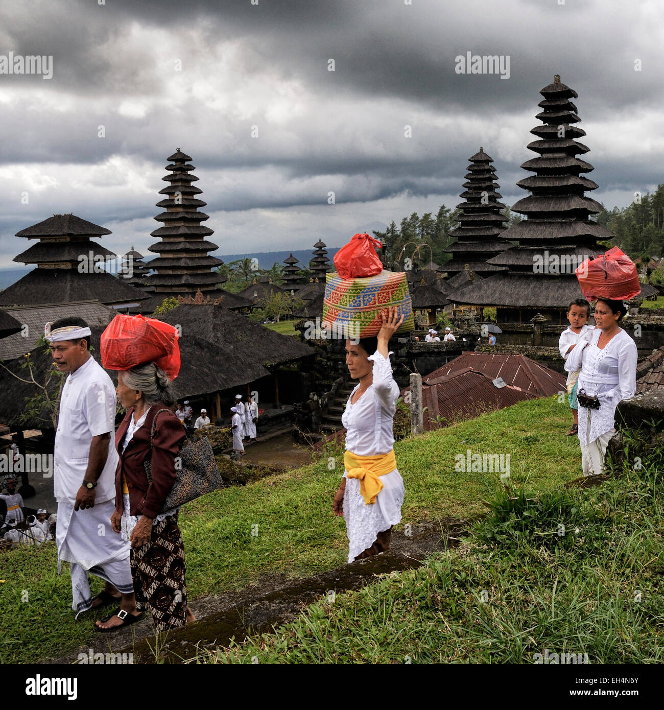 Indonesia, Nusa Tenggara, Bali, Pura Besakih, Mother Temple of Besakih, the largest Hindu temple in Bali Stock Photo