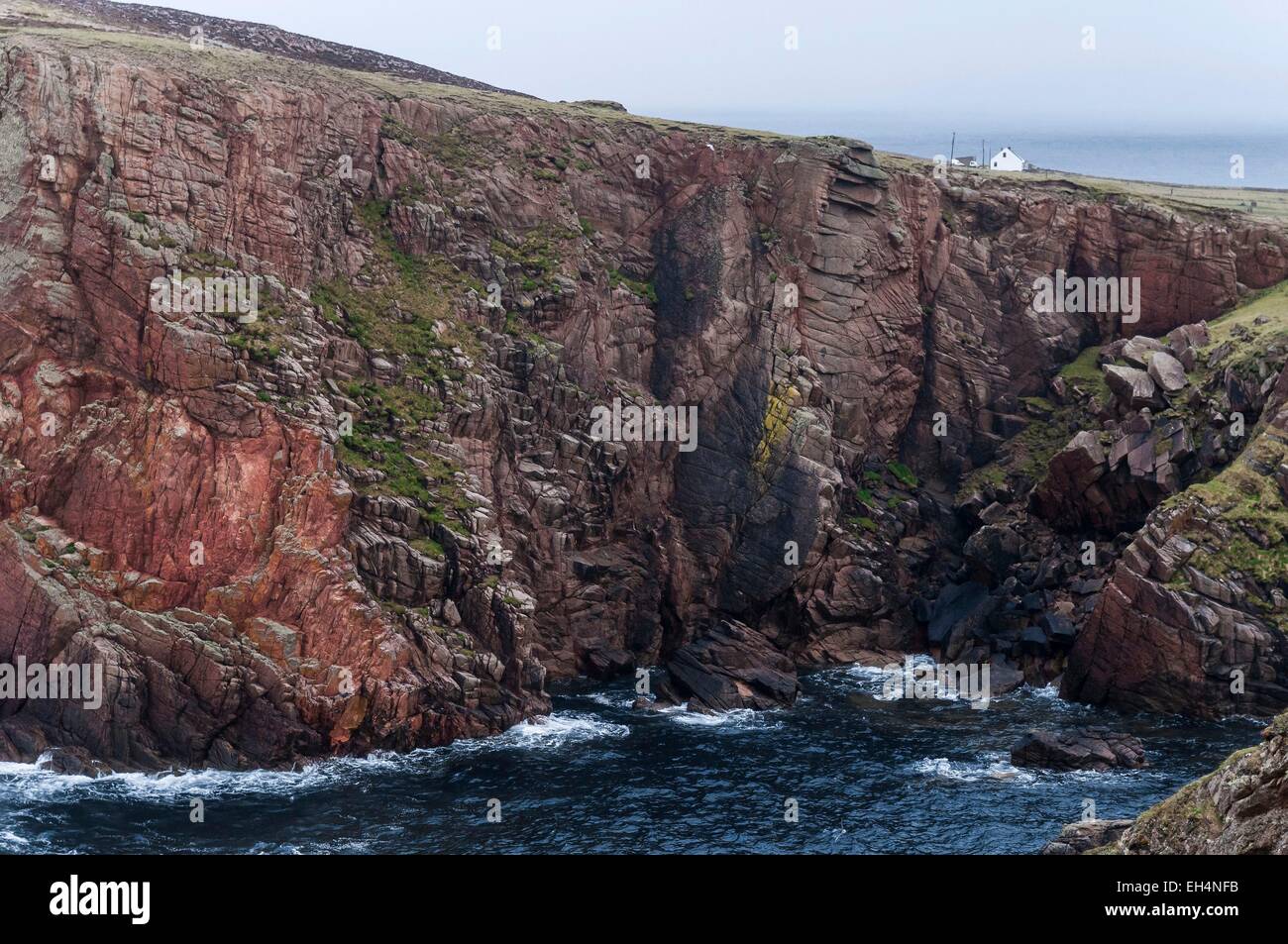 Ireland, Ulster, Donegal County, island of Tory, cliffs and East Town