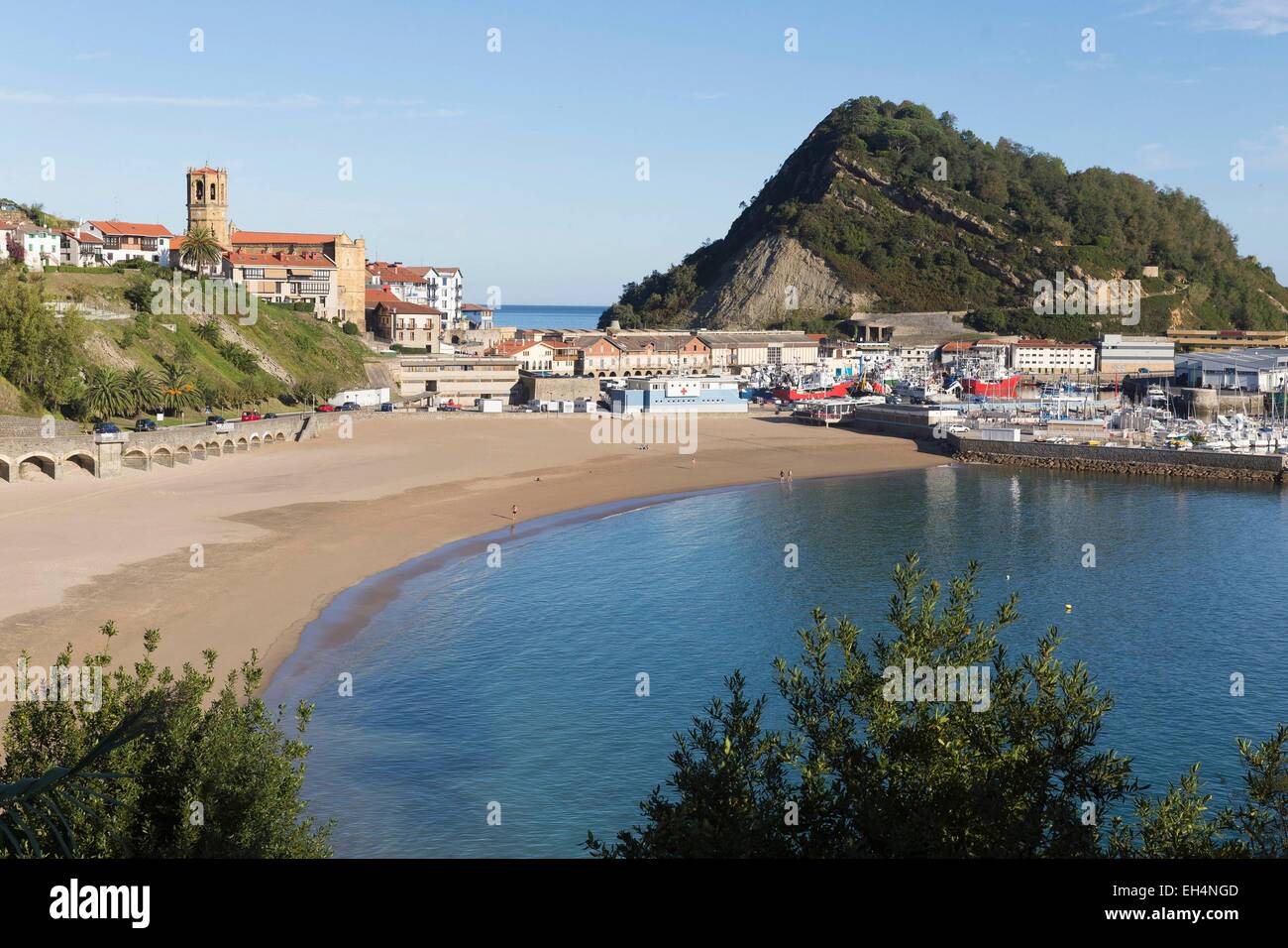 Spain, Gipuzkoa Province, Basque Country, Getaria Stock Photo