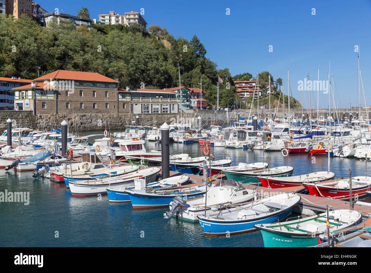 Spain, Gipuzkoa Province, Basque Country, Motrico Stock Photo
