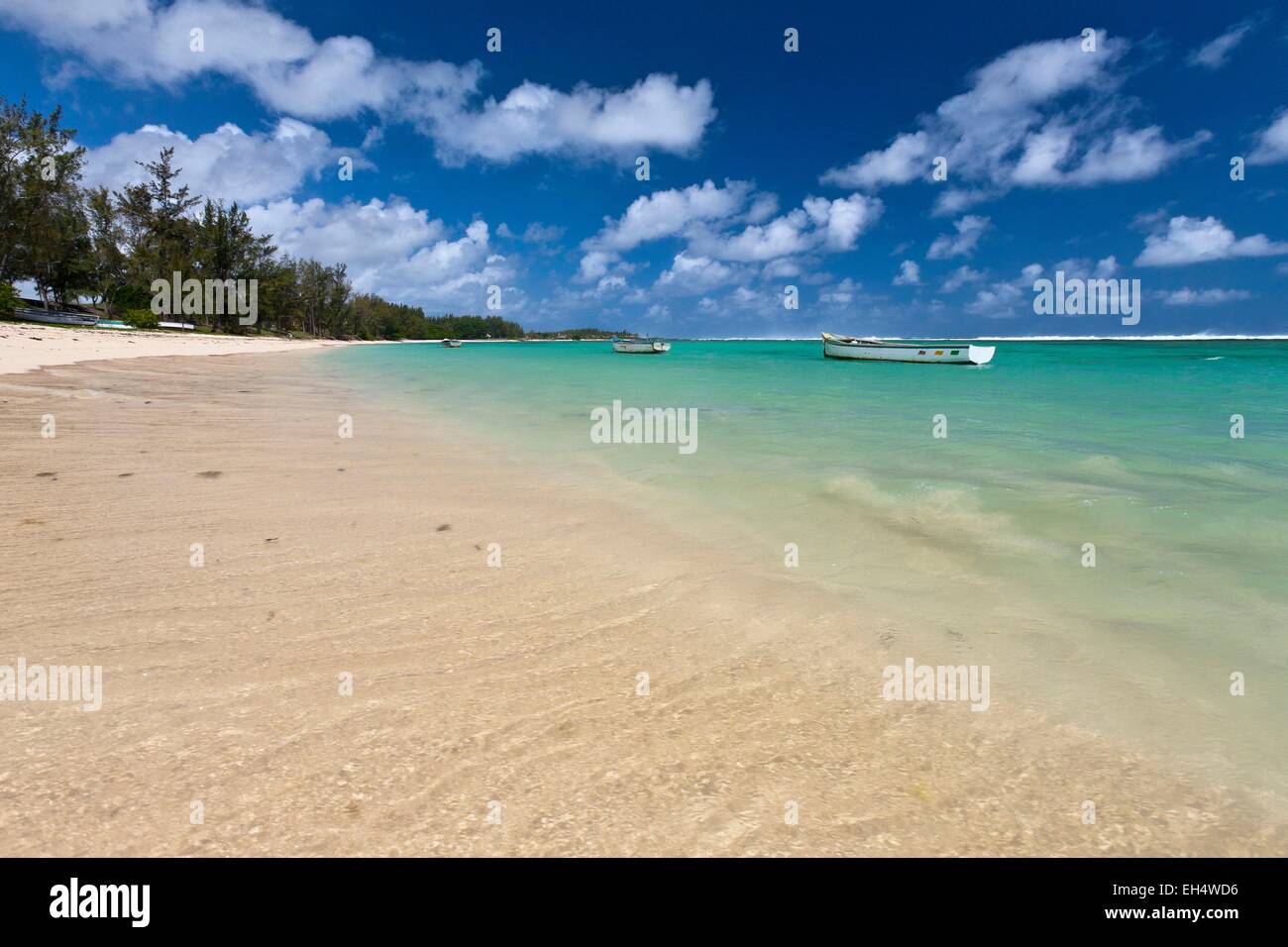 Mauritius, South West Coast, Savanne District, the beach of Riambel Stock Photo