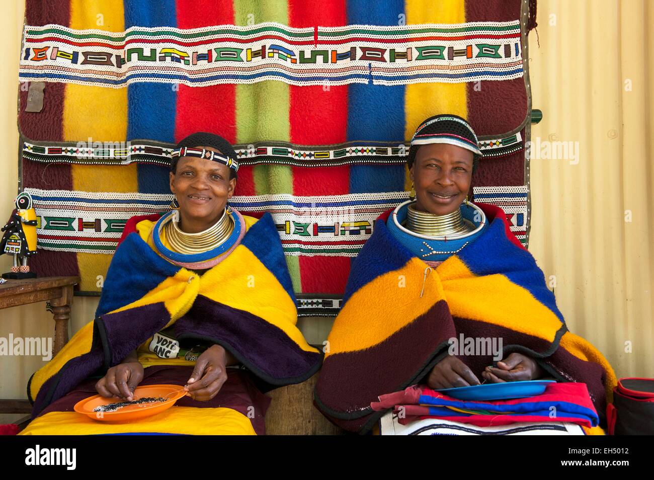 South Africa, Mpumalanga, Ndebele woman Stock Photo