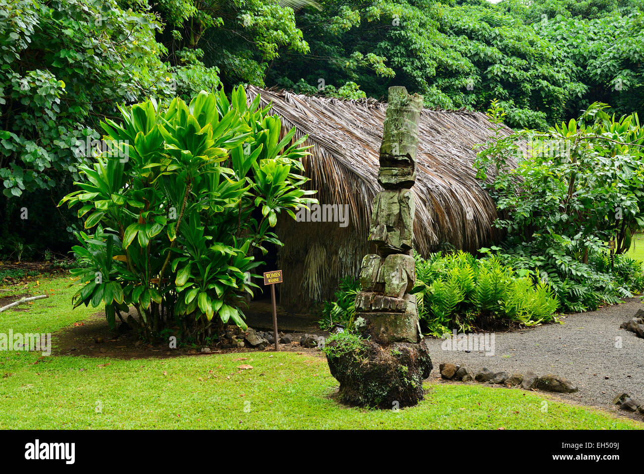 Komokila Historic Village on Wailua River Valley, Kauai, Hawaii, USA