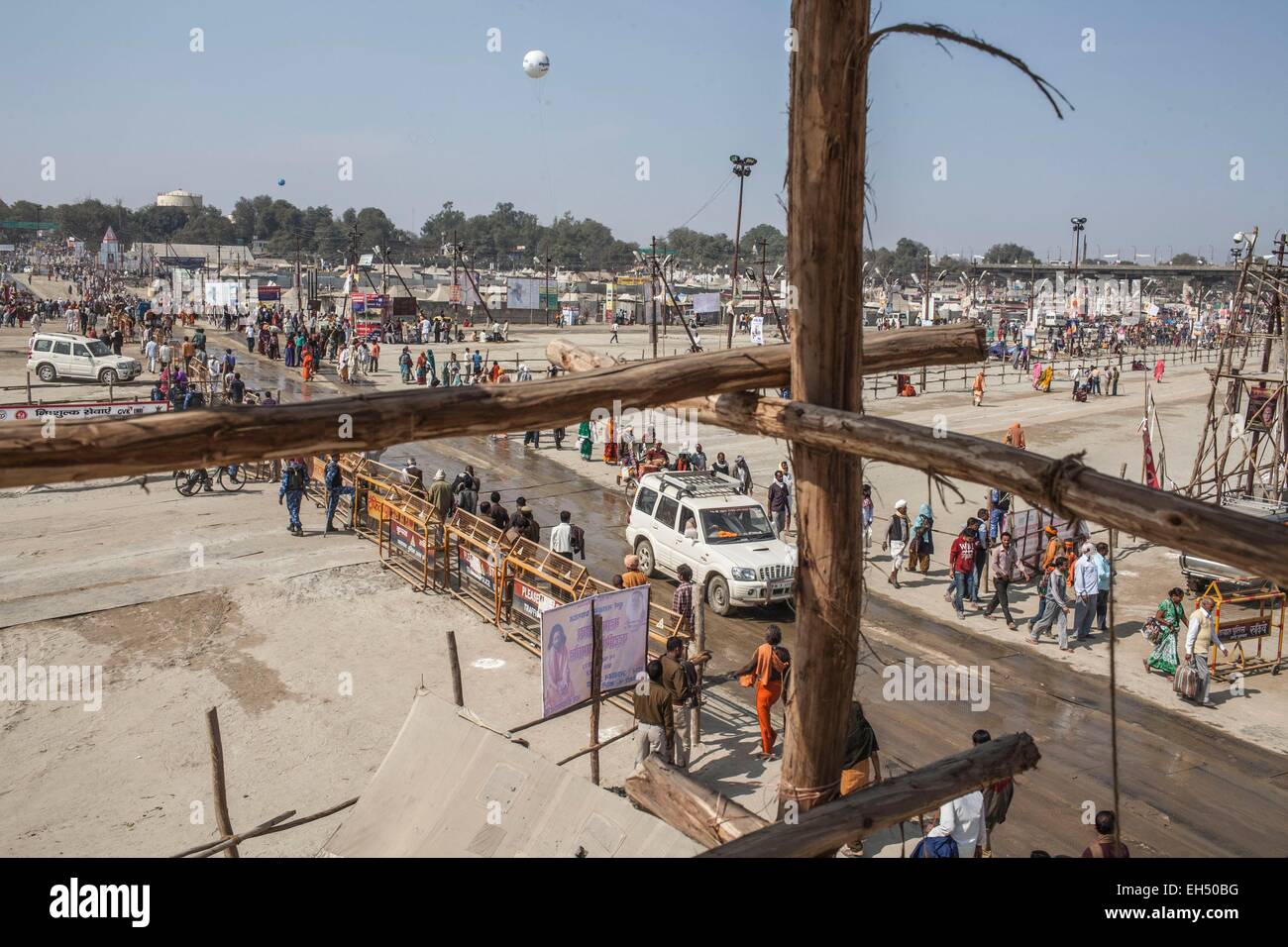 India, Uttar Pradesh state, Allahabad, Kumbh Mela biggest gathering in the world in January 2013 Stock Photo