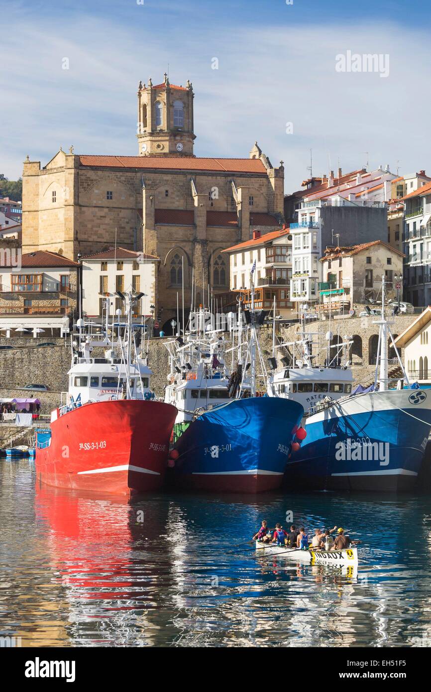 Spain, Gipuzkoa Province, Basque Country, Getaria Stock Photo