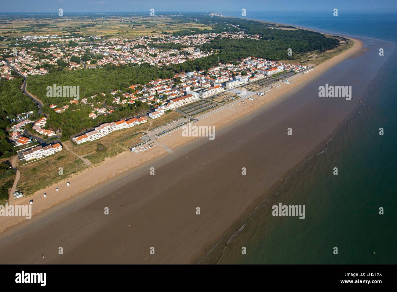 France, Vendee, Notre Dame de Monts (aerial view Stock Photo Alamy