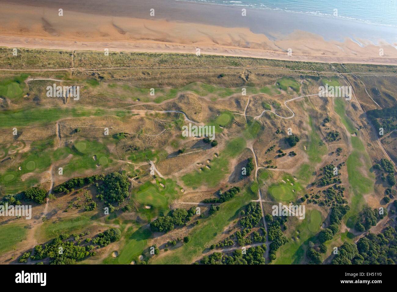 France, Vendee, Saint Jean de Monts (aerial view) golf Stock Photo - Alamy