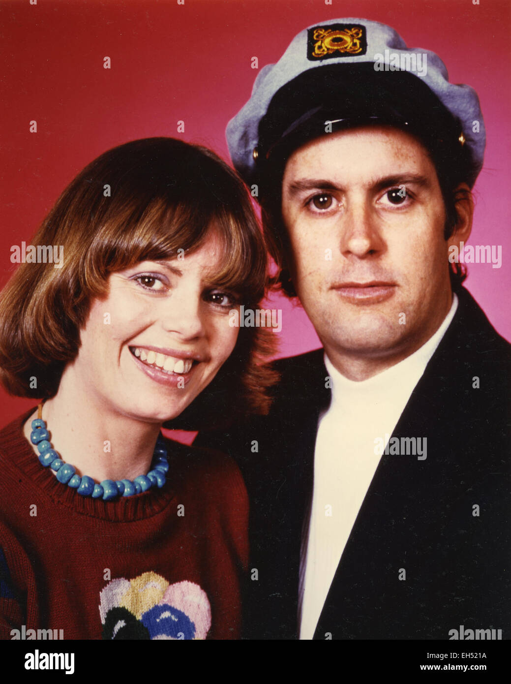 CAPTAIN AND TENNILLE  Promotional photo of US pop music husband and wife duo of Daryl Dragon and Cathryn Tennille about 1976 Stock Photo