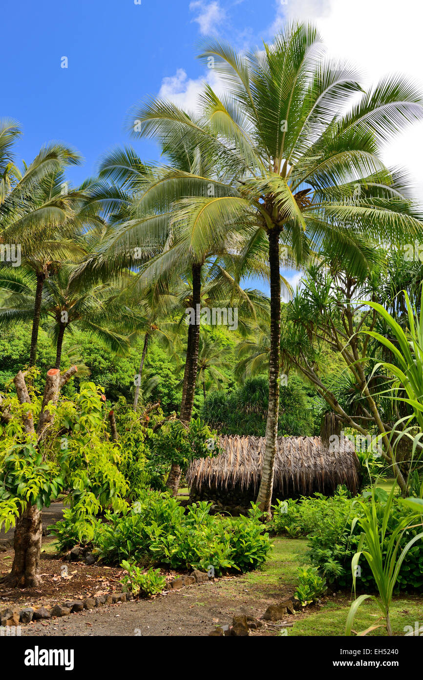 Komokila Historic Village on Wailua River Valley, Kauai, Hawaii, USA