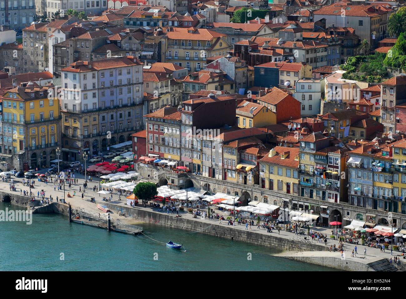 Portugal, North Region, Porto, historical center listed as World Heritage by UNESCO, Cais de Ribeira historic district Stock Photo
