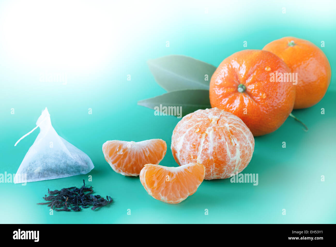 Mandarin Orange Tea Stock Photo Alamy