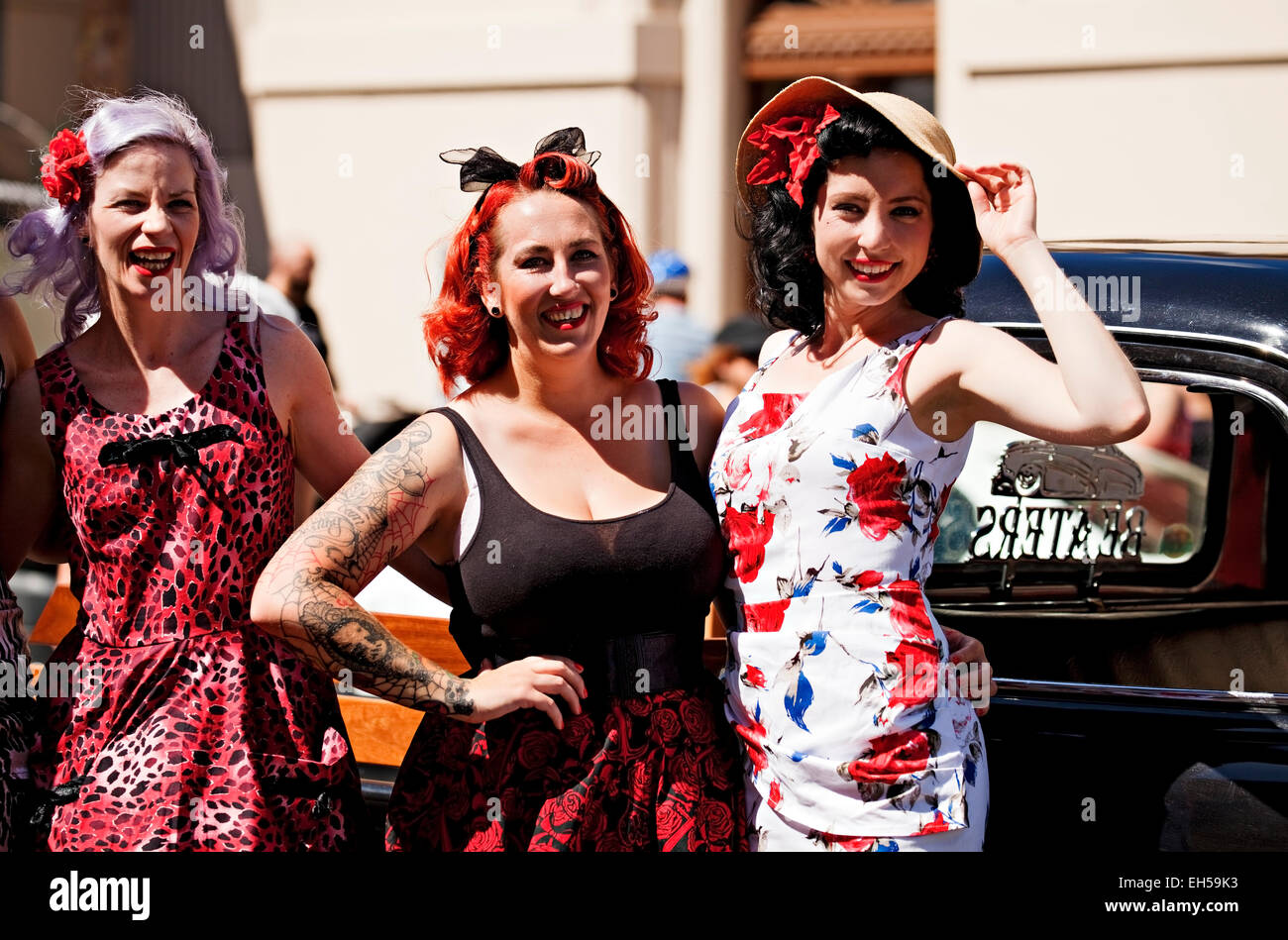 The 2015 Ballarat Beat Rockabilly Festival has become a very popular annual  event for locals and tourists alike Stock Photo - Alamy