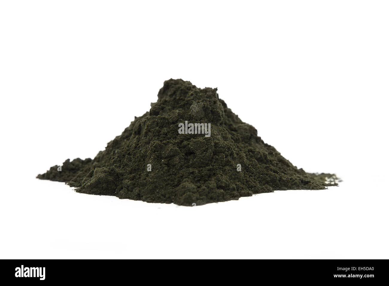 A pile of raw organic afa algae powder. Stock Photo