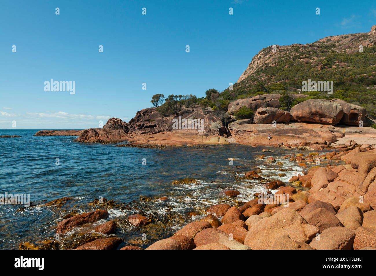 Little Gravelly Beach, NP, Tasmania, Australia Stock Photo