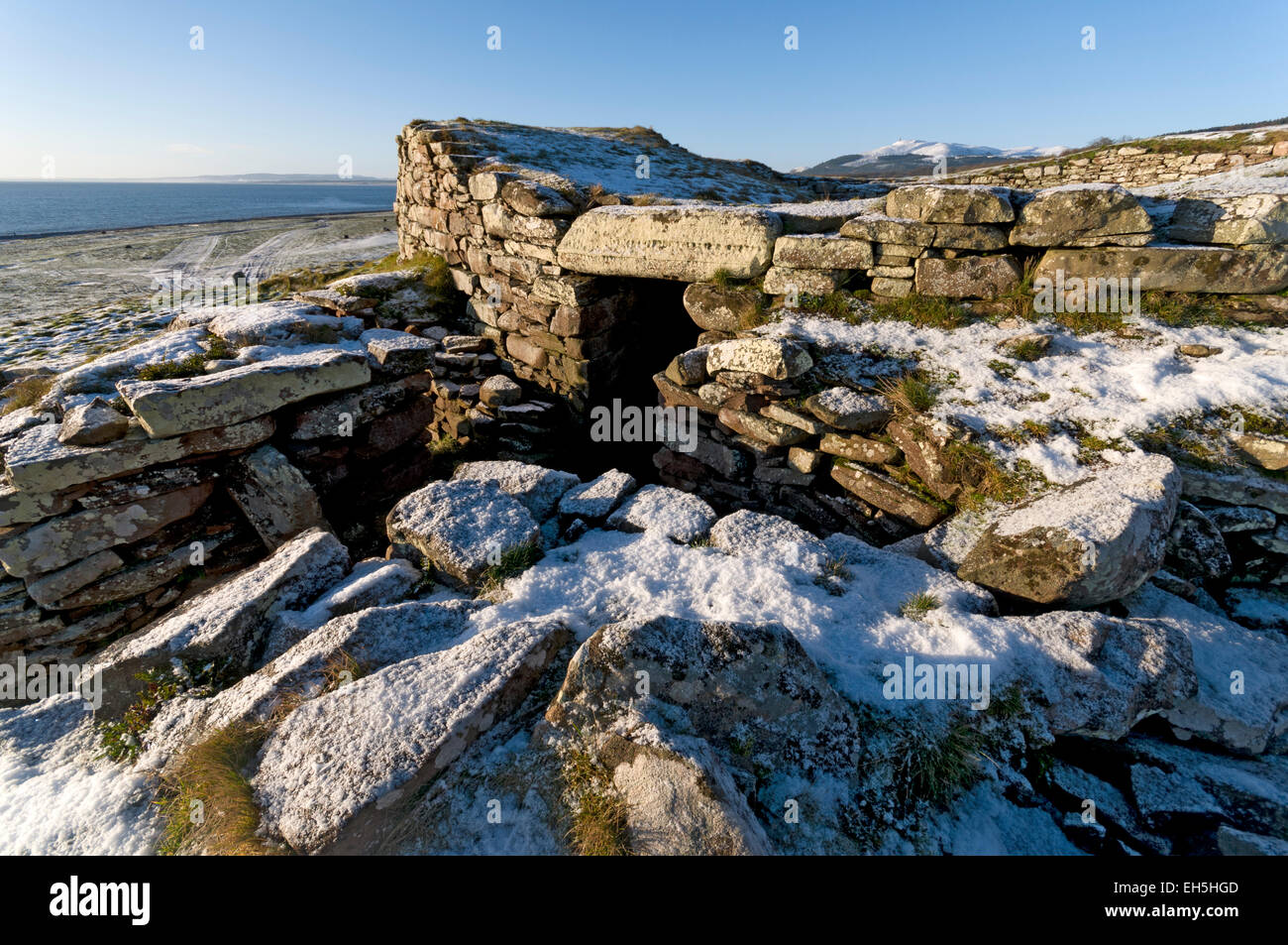 Carn Laith Broch, Sutherland, Scotland, UK Stock Photo