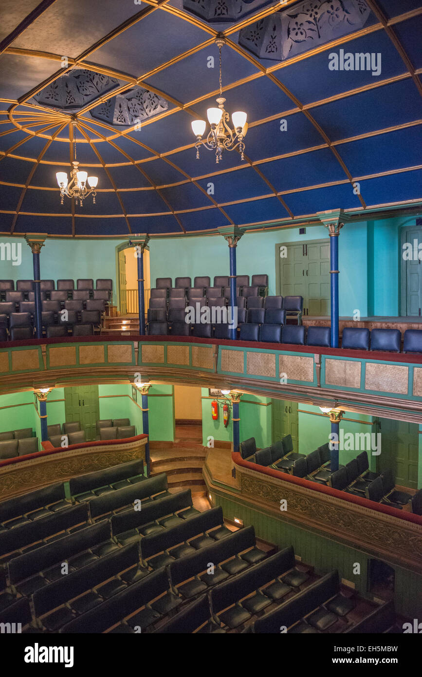 Interior of the Victorian Gaiety Theatre in Shimla, Himachal Pradesh, India Stock Photo