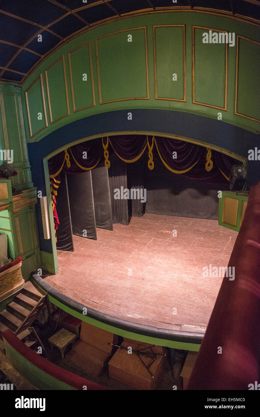 Interior of the Victorian Gaiety Theatre in Shimla, Himachal Pradesh, India Stock Photo