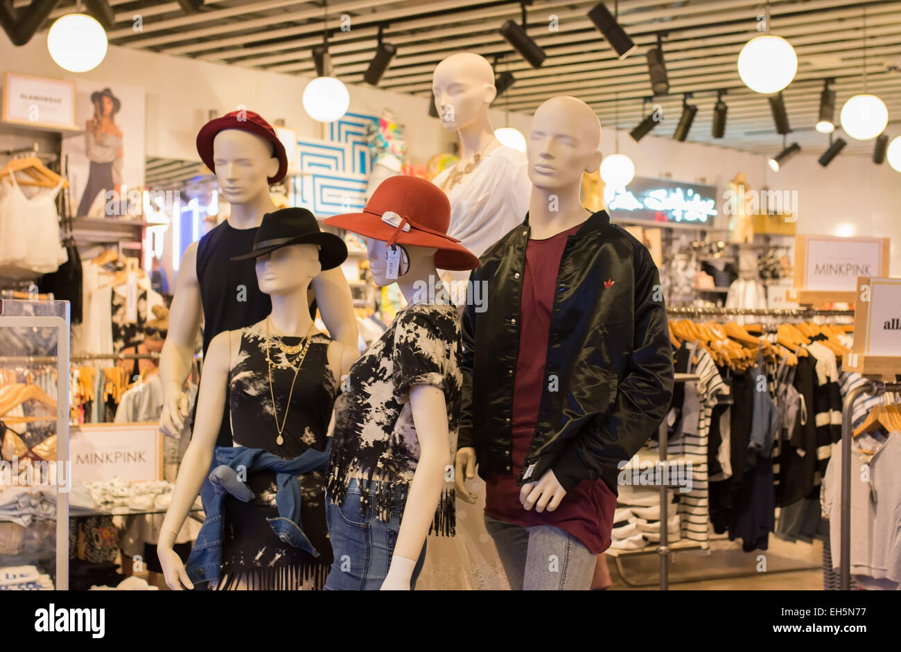 H&M Clothed Mannequins with Female Fashion Clothing and Red and White  Bolloons in the Glass-window Display in Blueport Shopping Editorial Stock  Photo - Image of color, mart: 141473608