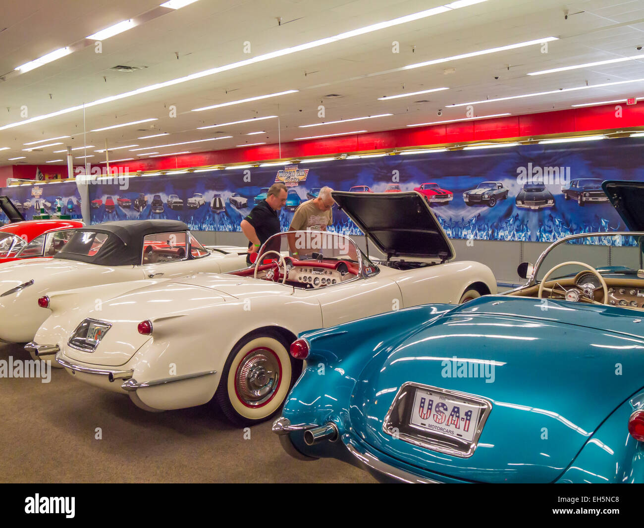 Rick Treworgy's Muscle Car City auto museum in Punta Gorda Florida Stock Photo