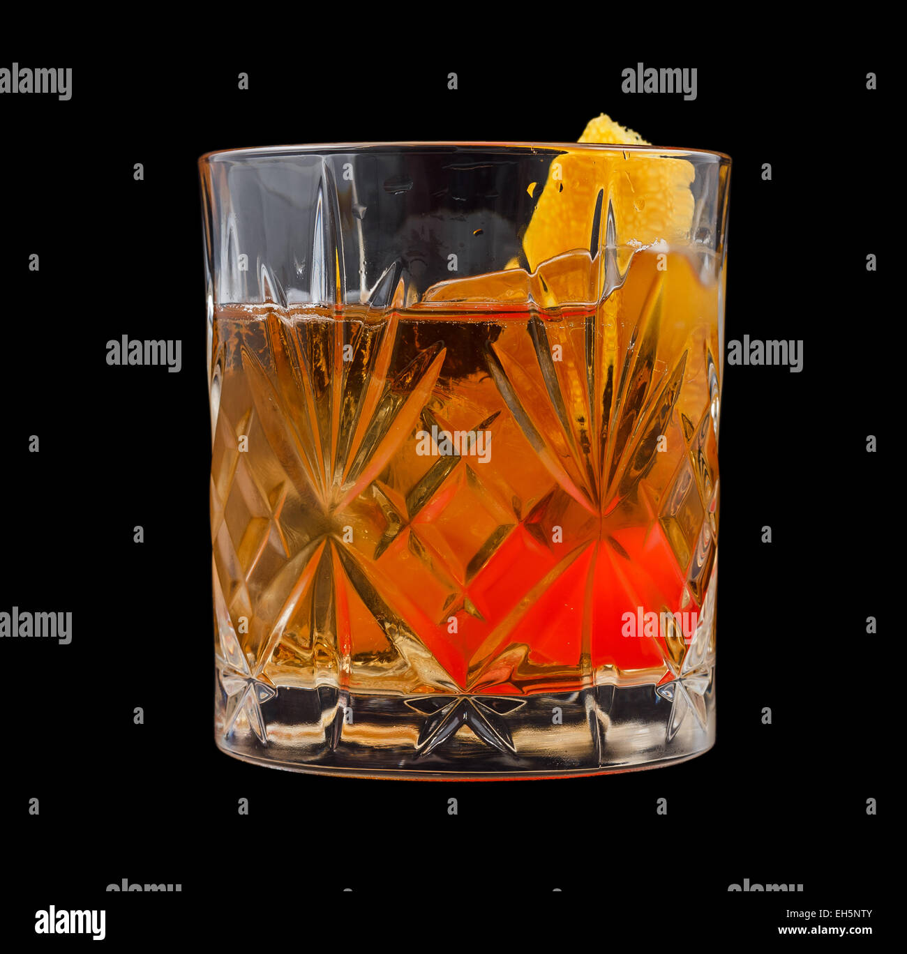 Old Fashioned drink Stock Photo Alamy
