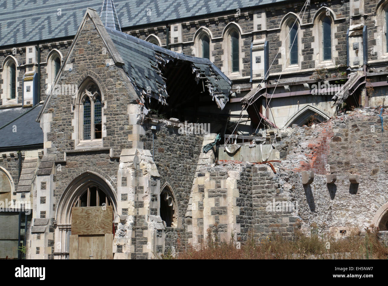 2011 Earthquake damage ChristChurch Cathedral New Zealand Stock Photo