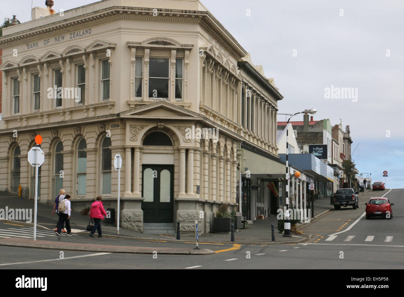 Historic buildings Port Chalmers New Zealand Stock Photo