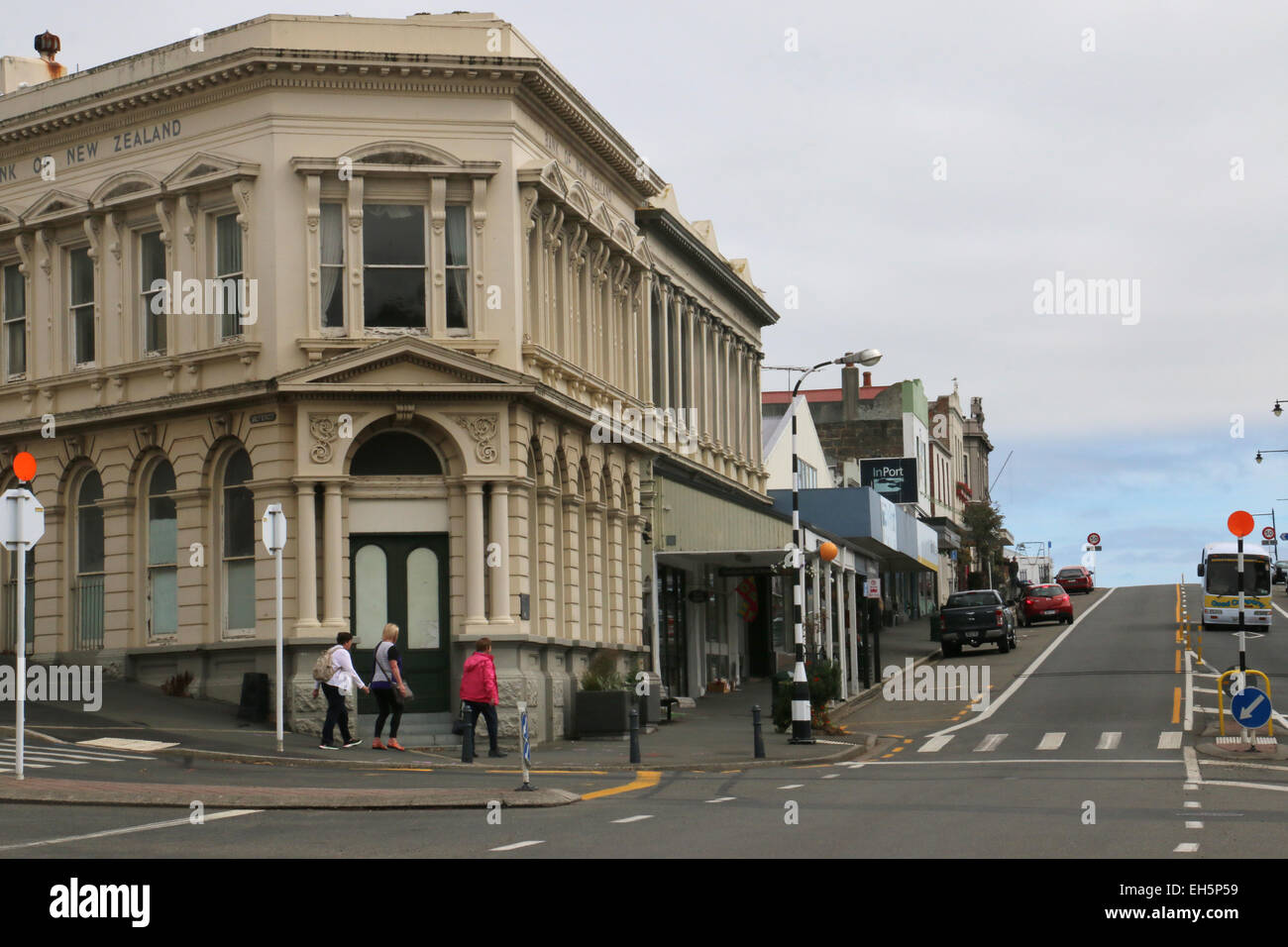 Historic buildings Port Chalmers New Zealand Stock Photo Alamy